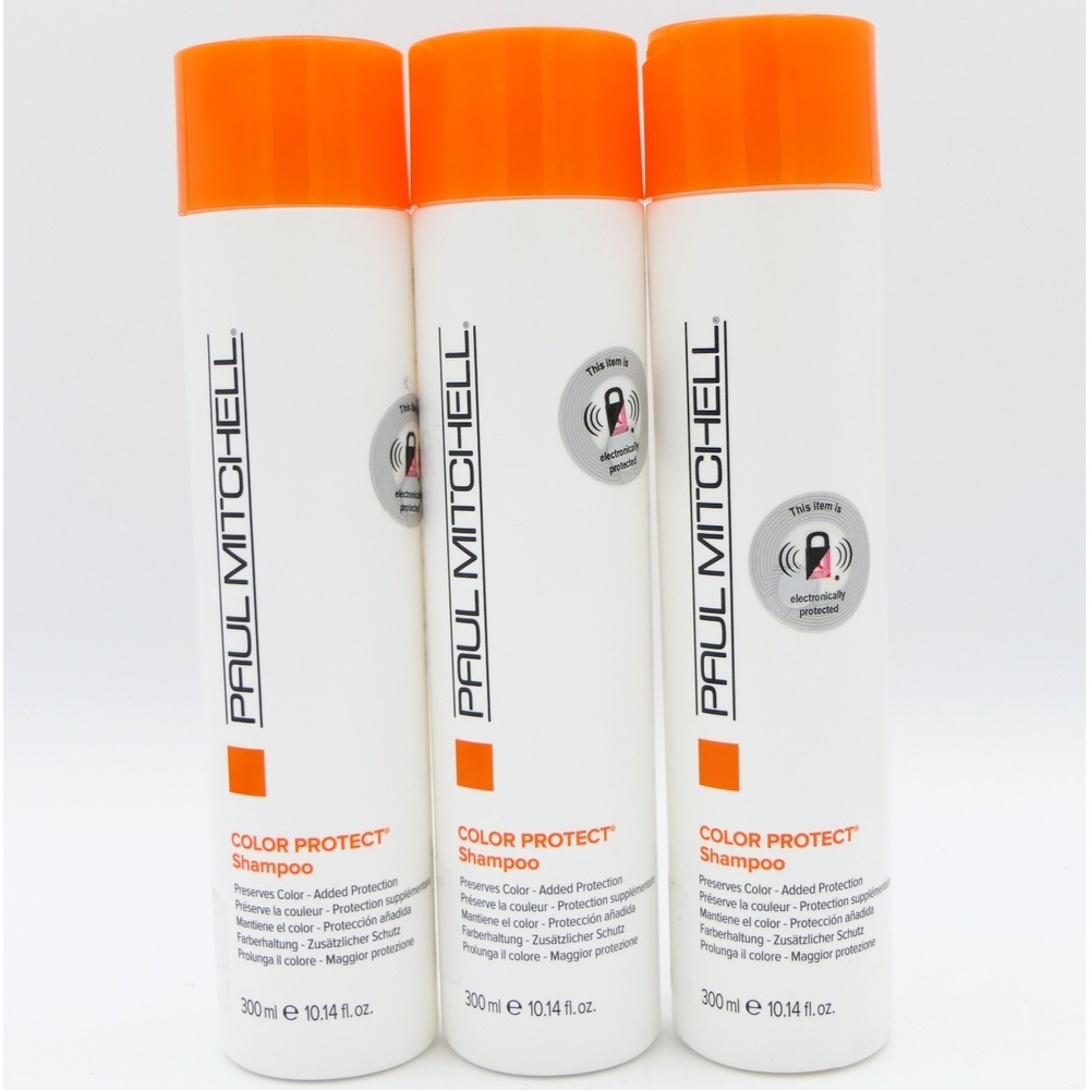 Paul‎ Mitchell Color Protect Shampoo 3 Pack 10.14 oz Ea Preserves Hair Color
